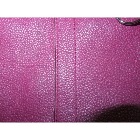 Coach Pebbled Leather Chain Duffle Convertible Crossbody Handbag in Blossom Pink - Picture 10 of 13